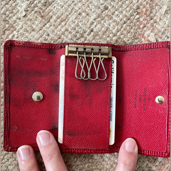 Louis Vuitton epi leather 4 key and card holder LV - Picture 14 of 14